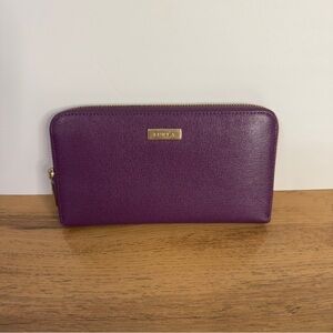 Furla Purple Leather Wallet